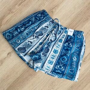🫎A&F Boho High Rise Flirty Shorts Linen Blend XS NWT🏹